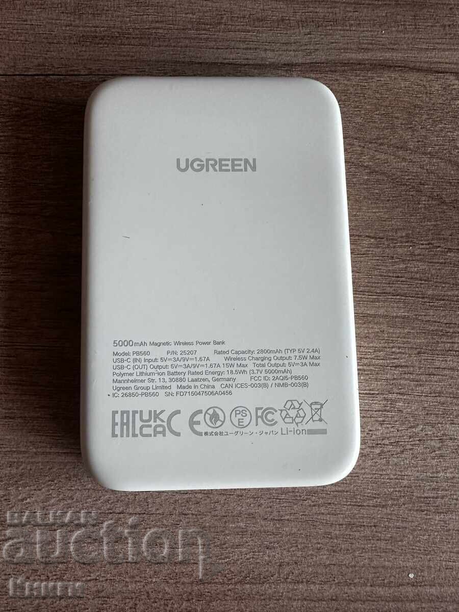 Аукцион Преносима безжична батерия за смартфон с магнитно зареждане Аукцион Преносима безжична батерия за смартфон с магнитно зареждане