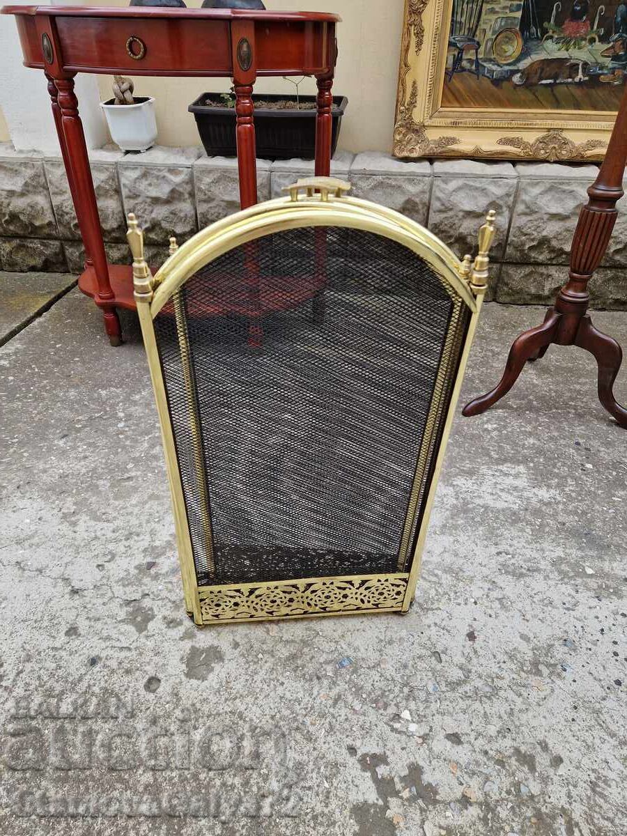 Antique English fireplace grate - 6