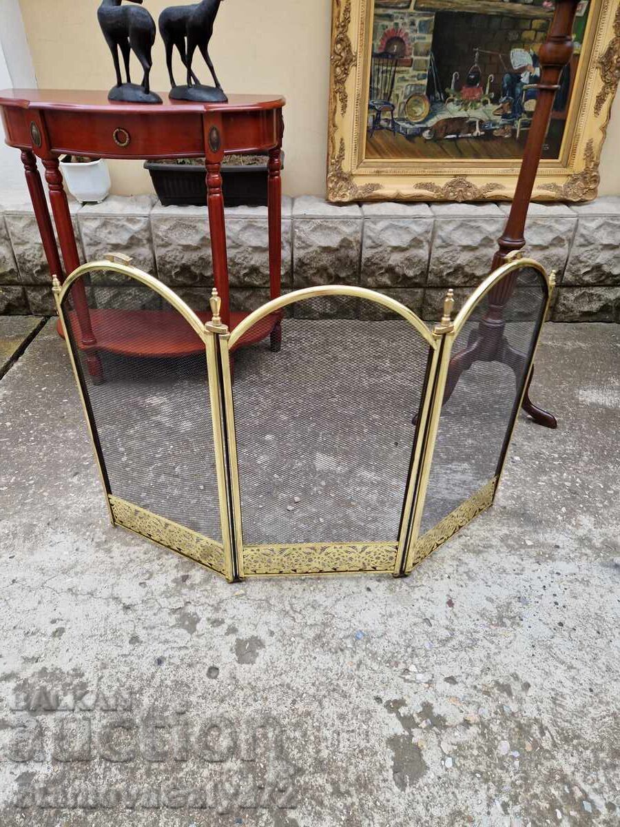 Antique English fireplace grate
