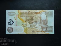 ZAMBIA 500 KWACHA 2009 NOUĂ UNC POLIMER