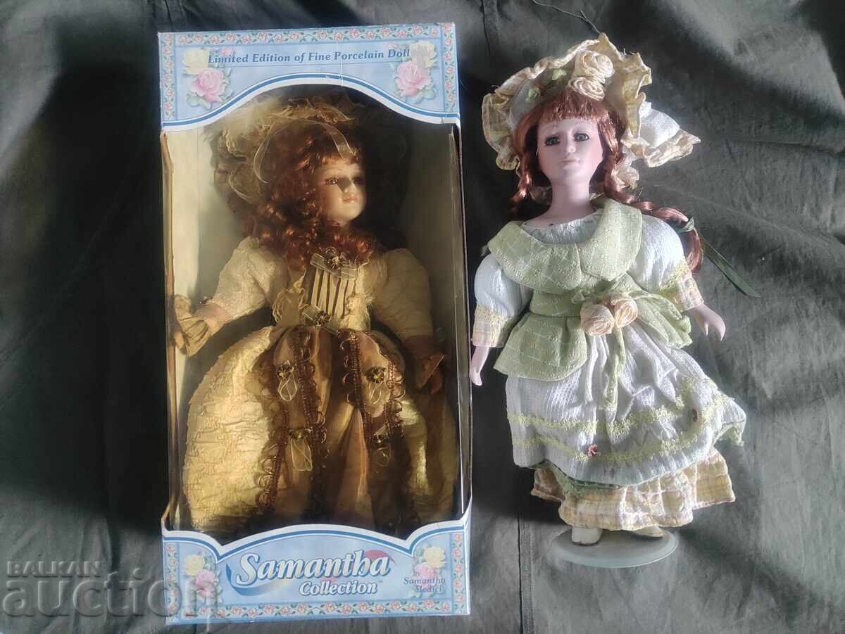 Two porcelain dolls