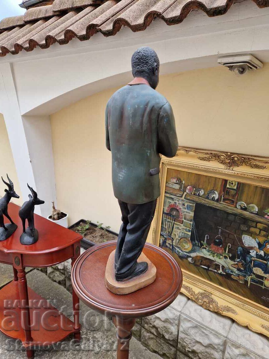 Υπέροχο αντίκα ολλανδικό ειδώλιο φιγούρα μουσικού - 7