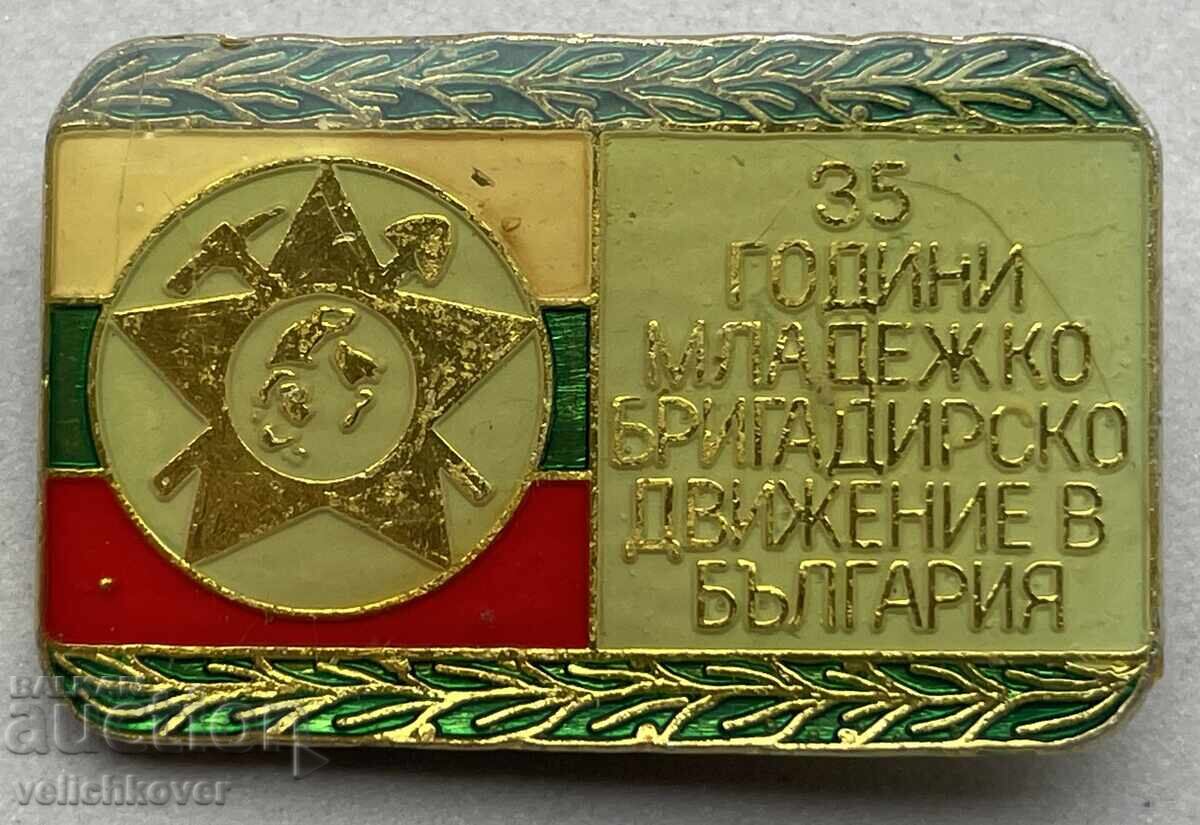 40936 Βουλγαρία γραμματόσημο 35 ετών. Νεολαιίστικη ταξιαρχία εργασίας 40936 Βουλγαρία γραμματόσημο 35 ετών. Νεολαιίστικη ταξιαρχία εργασίας