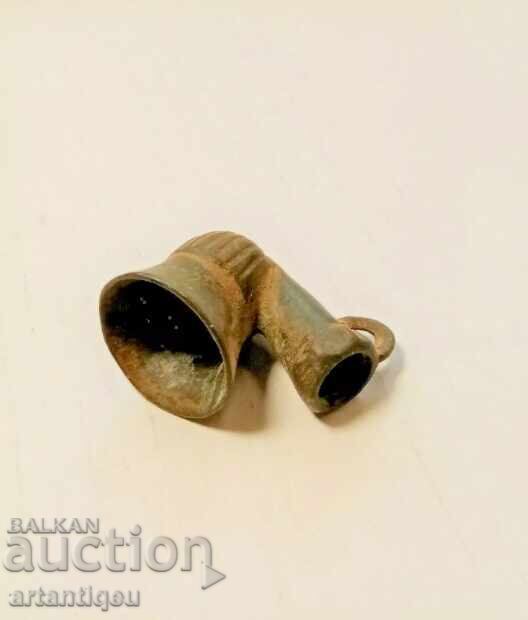 Χάλκινη πίπα καπνίσματος – Παλαιά Οθωμανική Αυτοκρατορία, 18ος-19ος αιώνας με τιμή 40.00 BGN | € 20.45