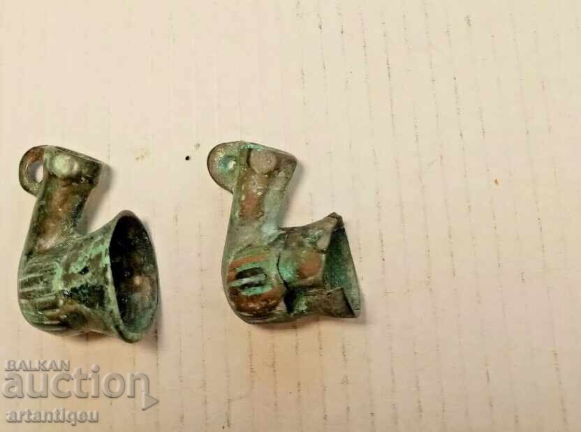 Two bronze smoking pipes – Ottoman Empire, 18th–19th century - 6