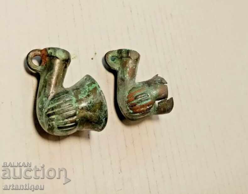 Δύο μπρούτζινα πίπα καπνίσματος – Οθωμανική Αυτοκρατορία, 18ος–19ος αιώνας
