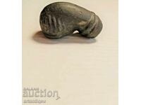 Pipă ceramică de fumat – Imperiul Otoman vechi, secolul XVIII–XIX