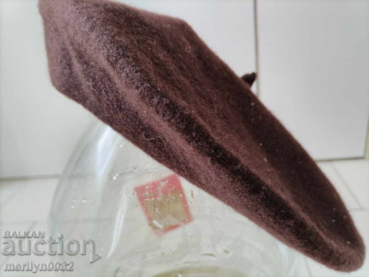 Old wool beret, hat, cap - 6