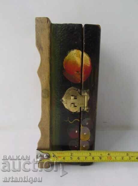 Vintage Russian Soviet Hand-Painted Wooden Box - 7