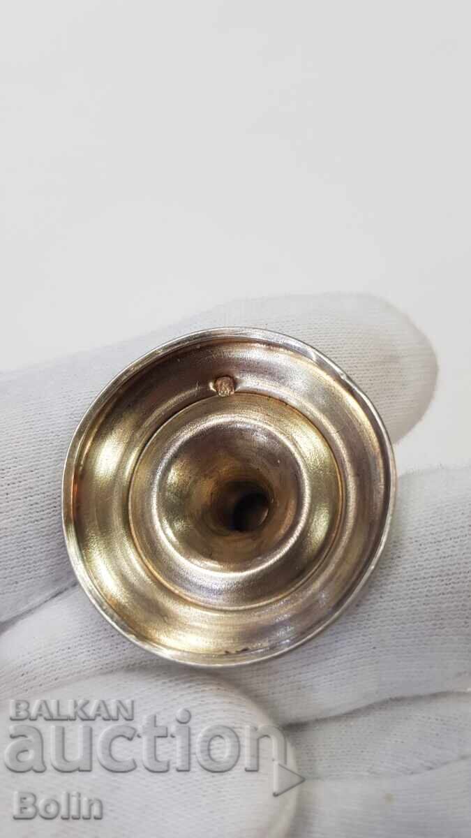 Ryadka ασημένια κούπα, φλιτζάνι με επίχρυσο 19ος αιώνας Γαλλία - 6