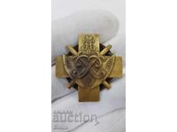 Много рядък руски царски полкови знак 1711 - 1911 Николай II