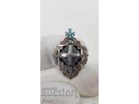 Рядък руски царски знак - кандидат Богословия сребро