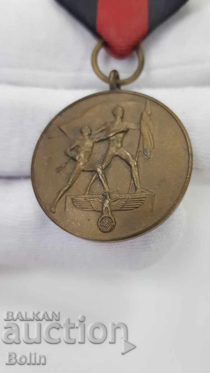 Доставка на Колекционен бронзов медал Трети райх - Германия 1938 г.