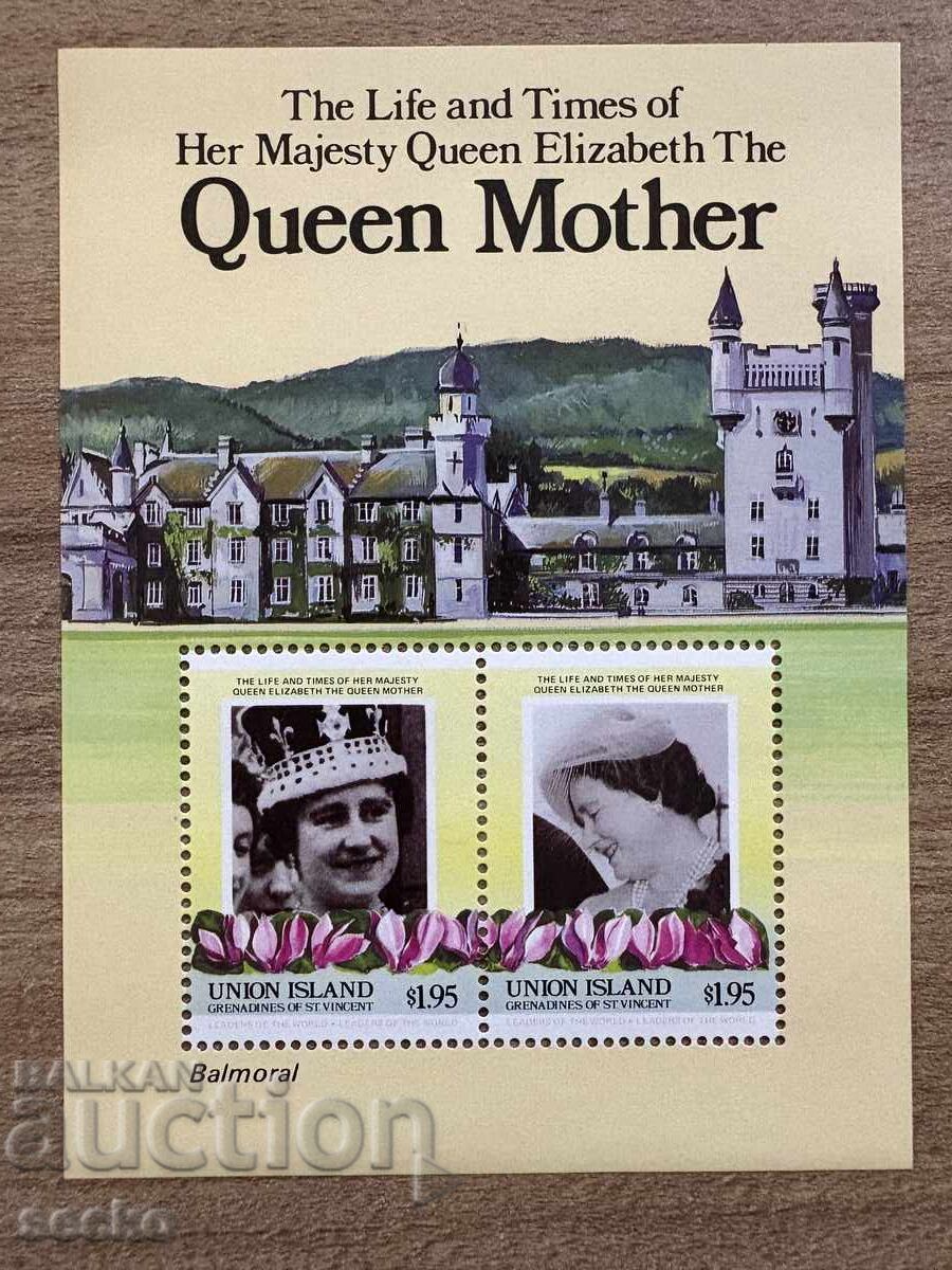 Insula Union - 85 de ani de la nașterea Reginei ... (1985) MNH