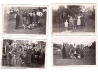 1942 LOT 7x SMALL OLD PHOTOS SOFIA KNYAZHEVO WEDDING D884