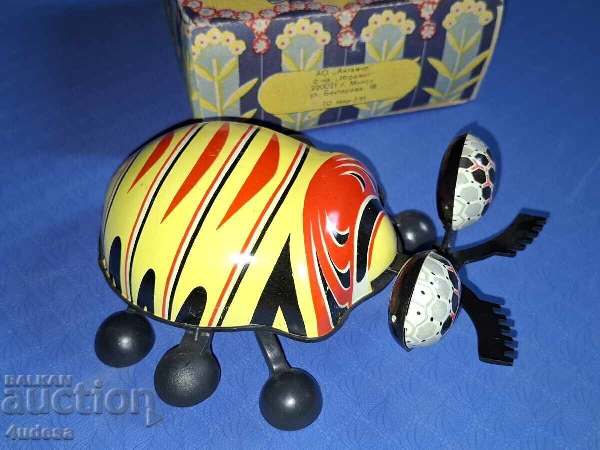 Old Russian USSR mechanical tin toy beetle with price € 30.00 | 58.68 BGN Old Russian USSR mechanical tin toy beetle with price € 30.00 | 58.68 BGN