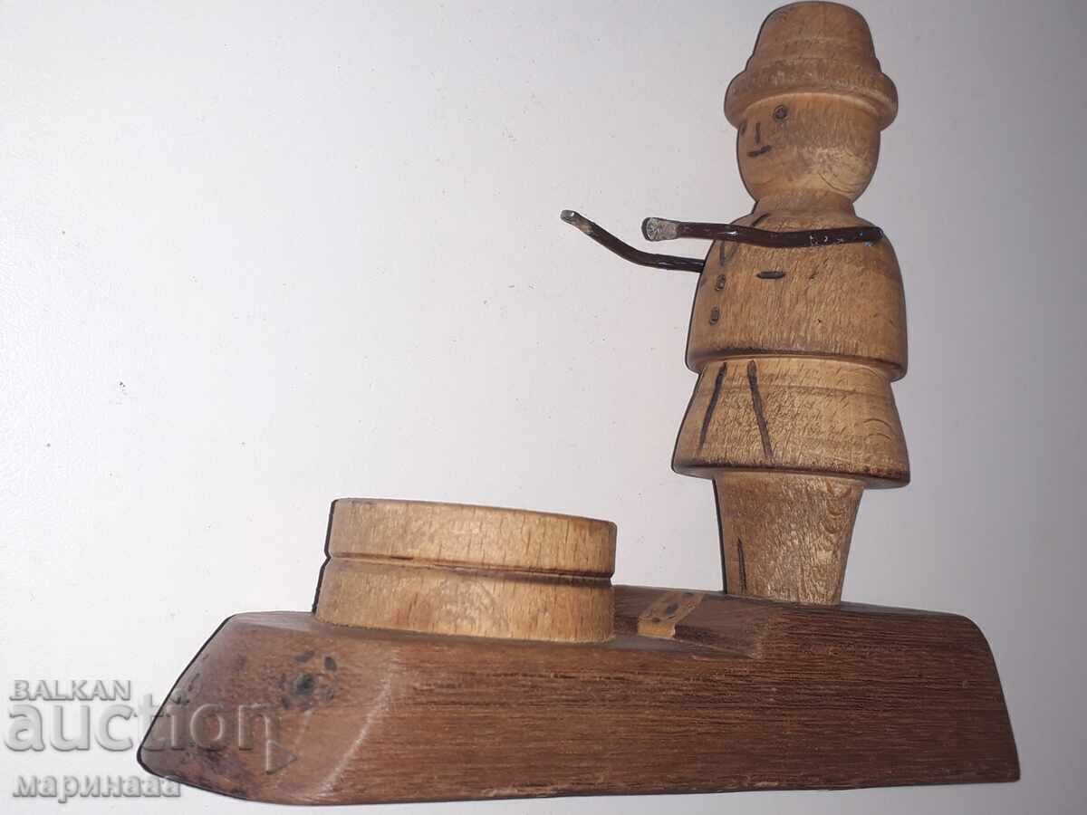 Auction OLD CANDLEHOLDER. WOOD Auction OLD CANDLEHOLDER. WOOD