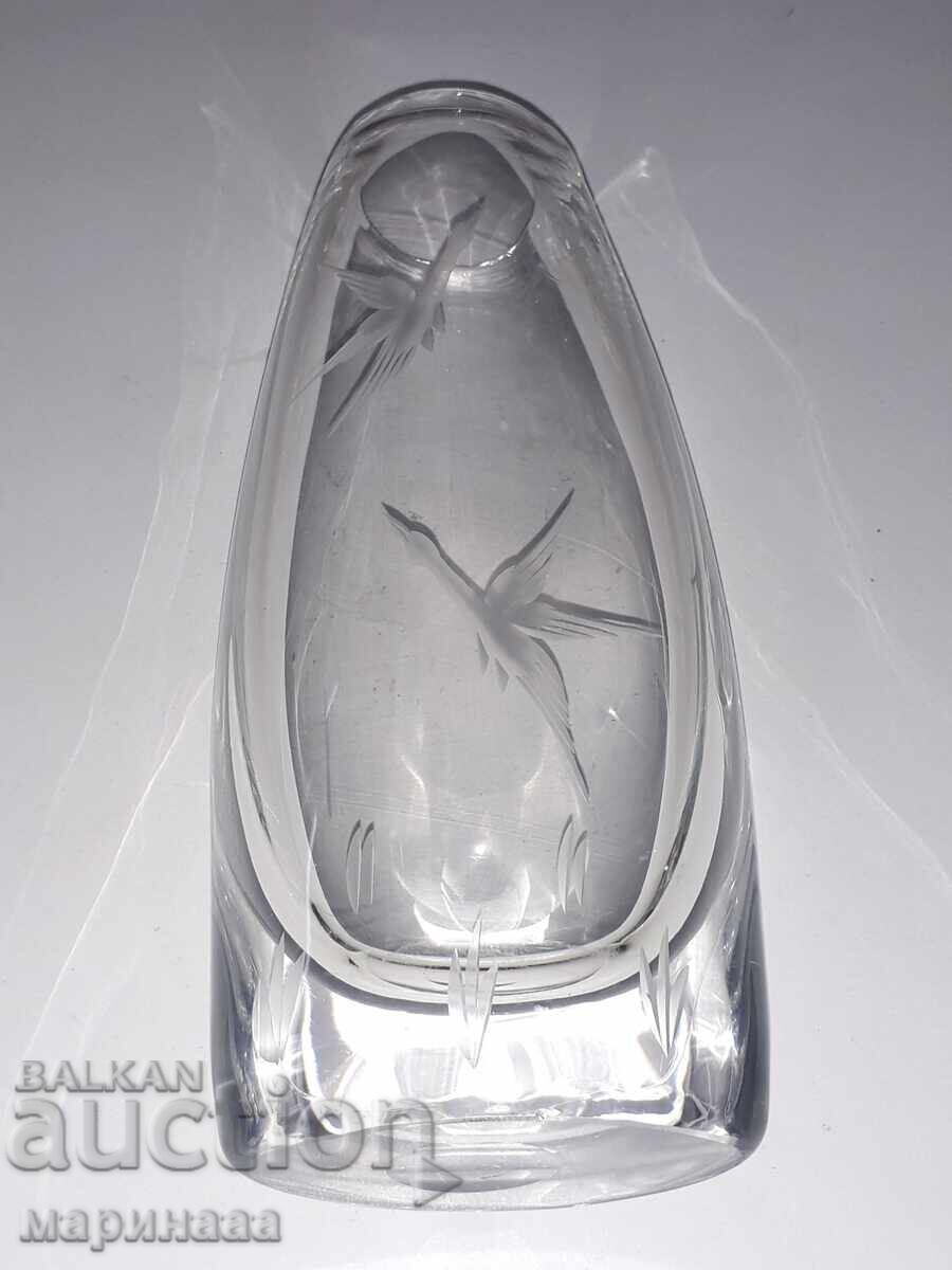 Auction  MASSIVE CRYSTAL VASE