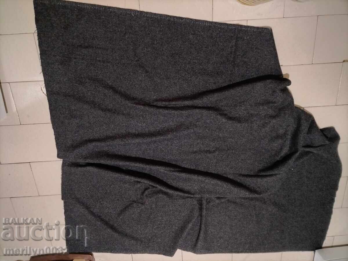 Licitație Pânză de lână țesută manual, șiac negru 1.60/1.60 metri