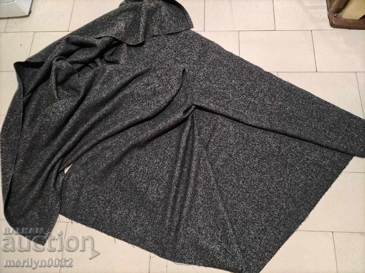 Pânză de lână țesută manual, șiac negru 1.60/1.60 metri - 7