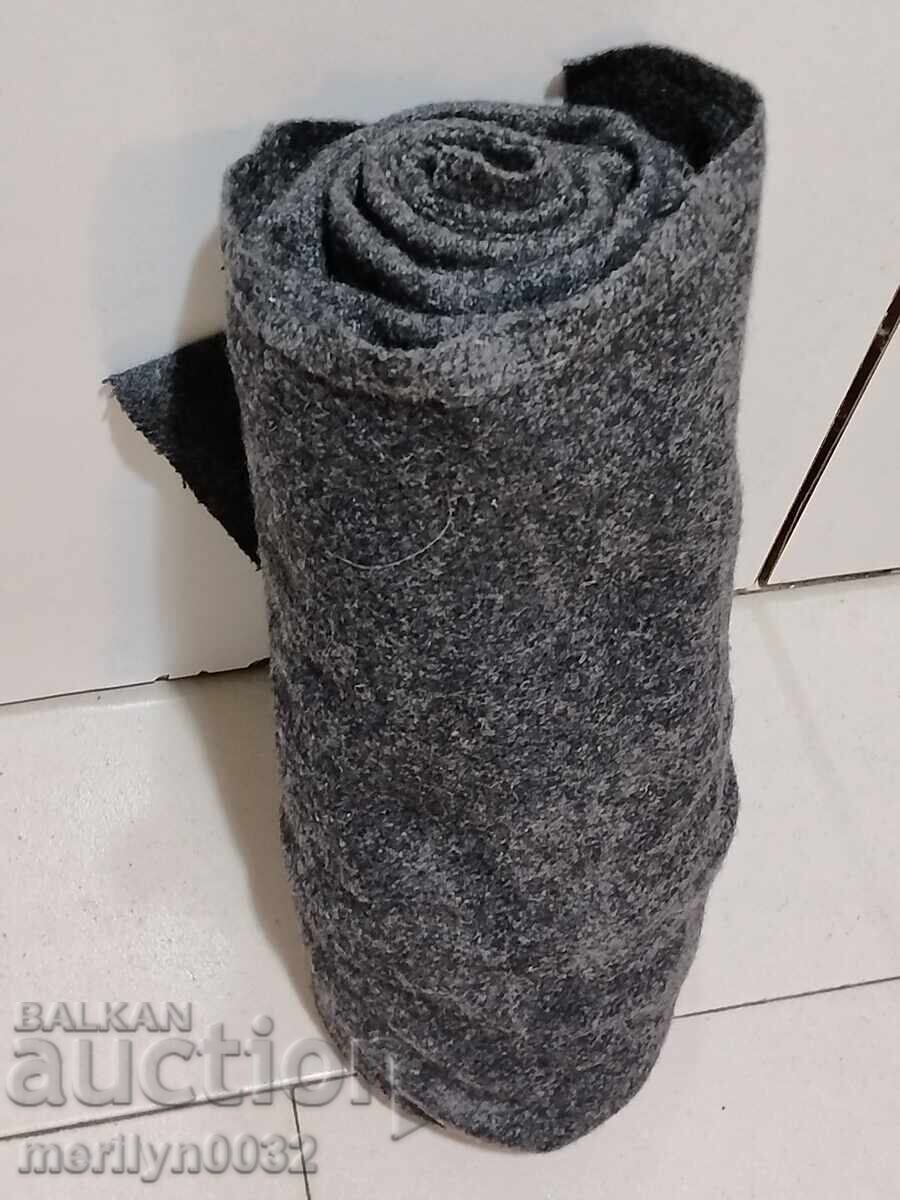 Pânză de lână țesută manual, șiac negru 1.60/1.60 metri