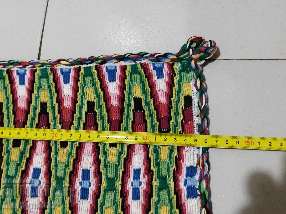 Παράδοση Παλιό χειροποίητο υφαντό χαλί τοίχου 146/82 εκ. χαλί μοκέτα