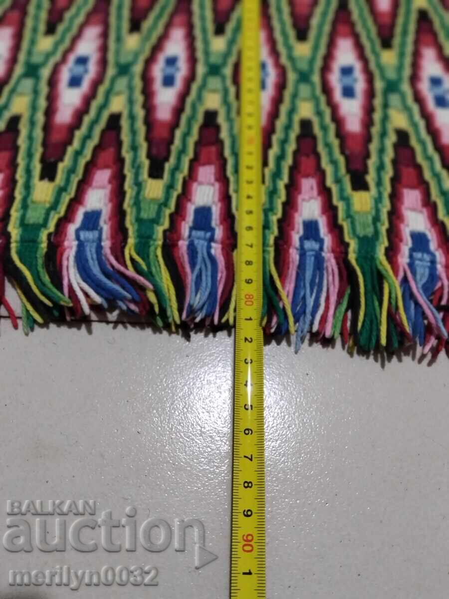 Παλιό χειροποίητο υφαντό χαλί τοίχου 146/82 εκ. χαλί μοκέτα - 5