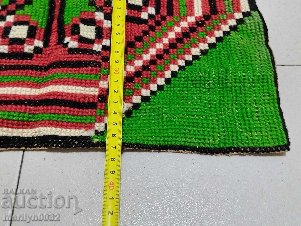 Față de pernă țesută manual, veche - 5