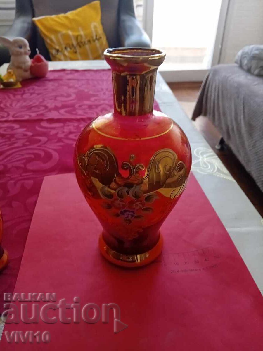 Σετ 4 τεμαχίων σερβίτσιο Βοημίας, σμάλτο, επιχρύσωση με τιμή 60.00 BGN | € 30.68