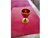 Ceașcă veche de Boemia cu email, Aurire