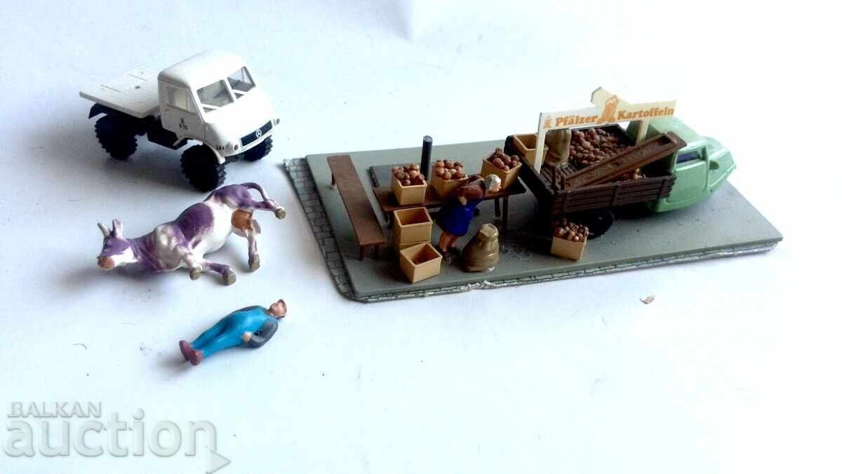 Delivery of HO scale train set diorama