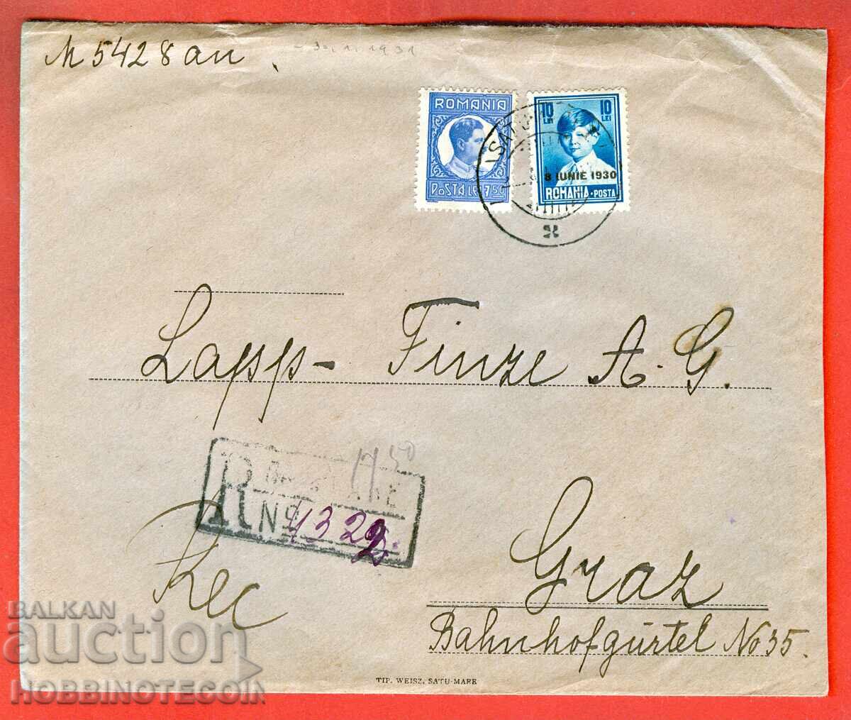 ΡΟΥΜΑΝΙΑ ΤΑΞΙΔΕΥΕI R ΦΑΚΕΛΟΣ ΑΥΣΤΡΙΑ 1930 ΣΤΙΚΕΡ με τιμή 34.99 BGN | € 17.89