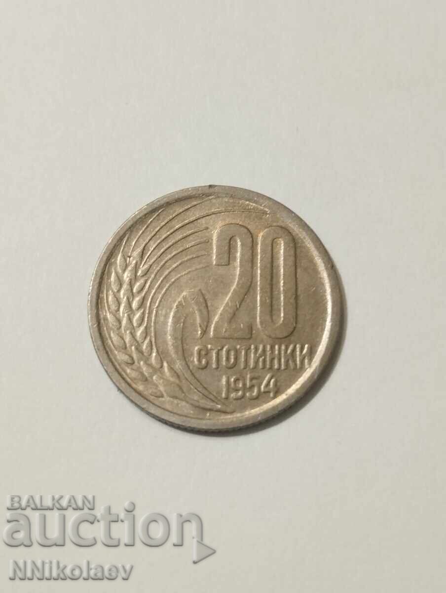 20 de cenți 1954 20 de cenți 1954