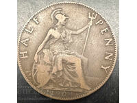 England Great Britain 1/2 Penny 1904