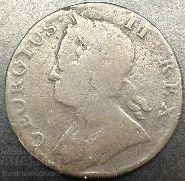 Anglia, Marea Britanie, 1/2 Penny 1740 cu preț 15.00 BGN | € 7.67