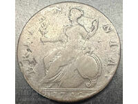 England Great Britain 1/2 Penny 1740