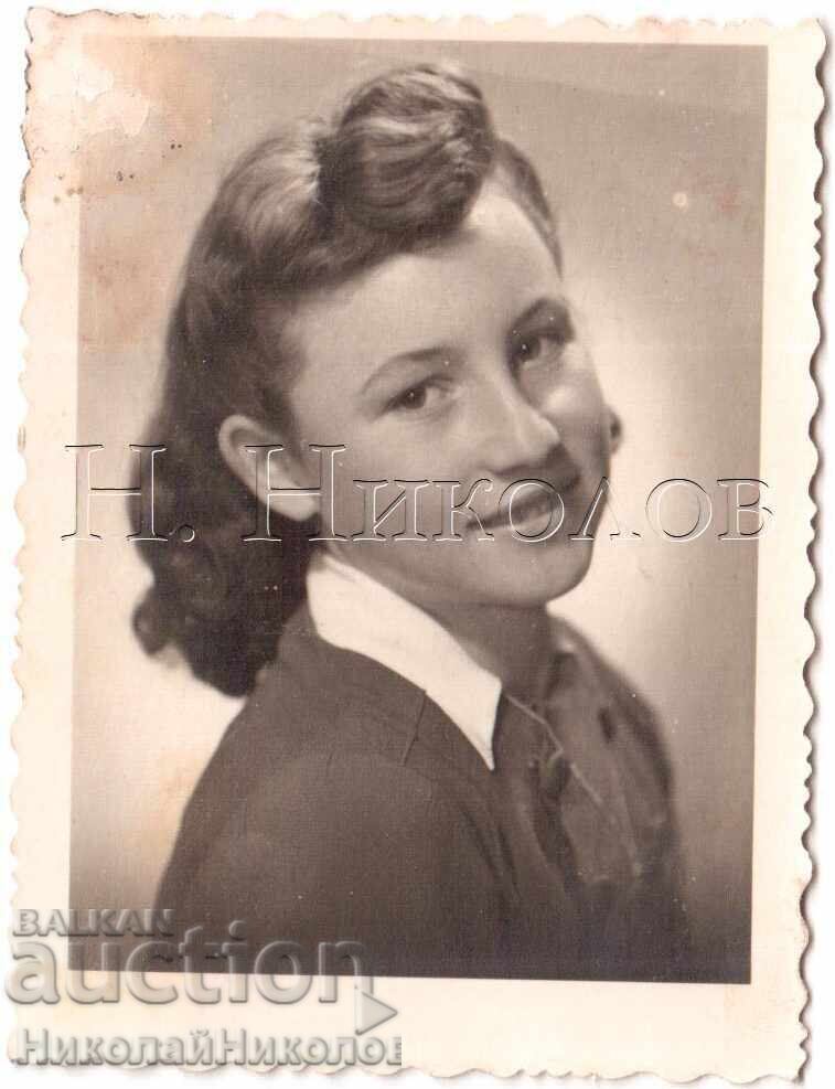 1944 FOTOGRAFIE MICĂ VECHE SOFIA AMINTIRE DE LA SORA MEA D928