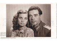 1947 FOTOGRAFIE VECHE PLOVDIV OFIȚER MILITAR FOTO ST. PAVLOV D933