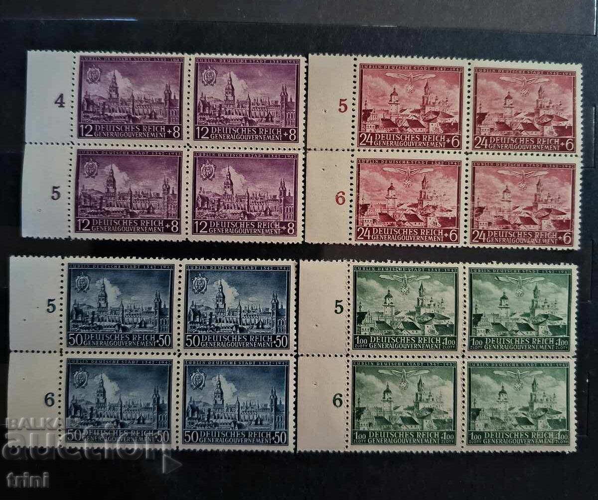 Germany General Government 1942 1942 Lublin Sheetlet MNH