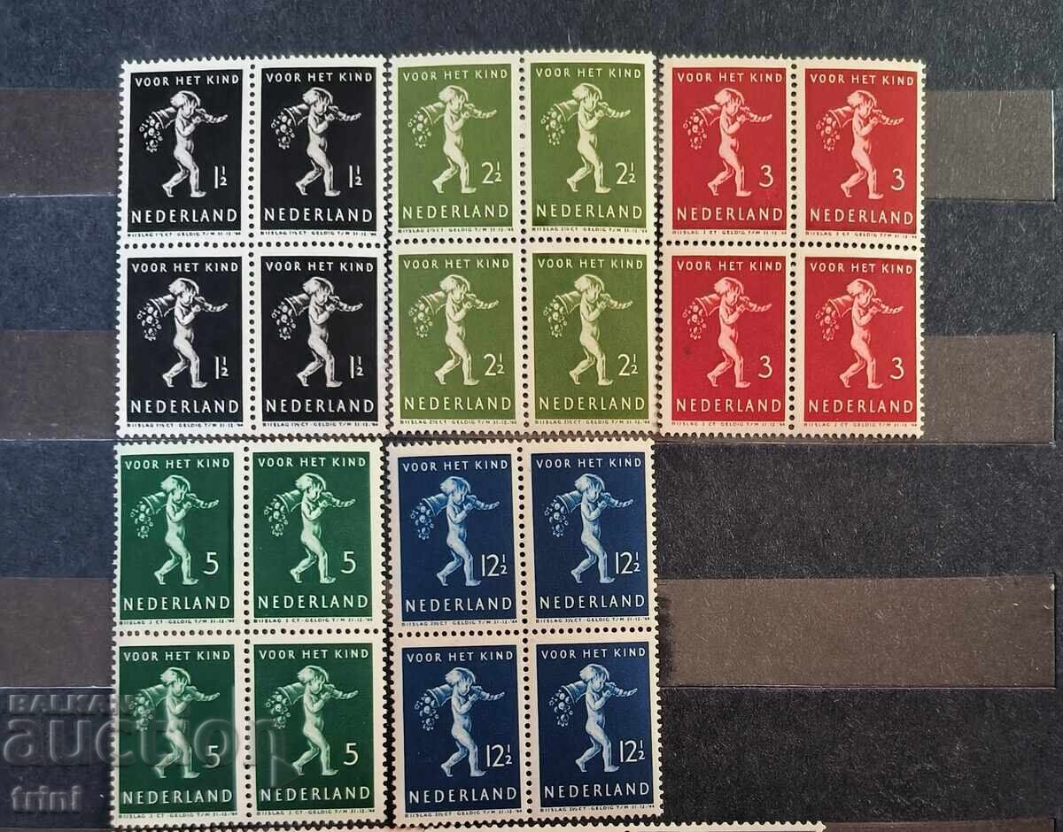 Olanda 1939 Îngrijire copii plicuri timbru MNH