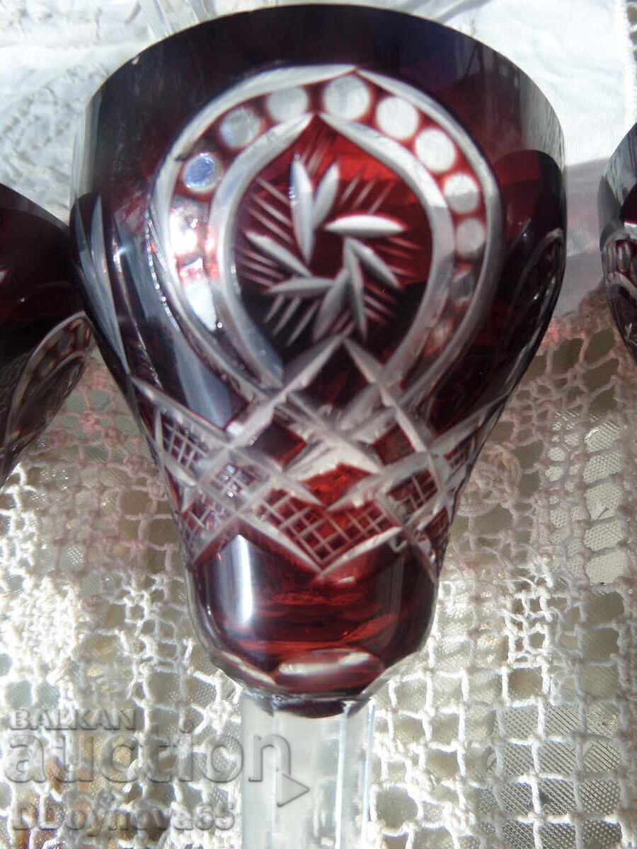 Auction Buzau Perla Lux - 5 pcs. colored crystal for aperitif Auction Buzau Perla Lux - 5 pcs. colored crystal for aperitif