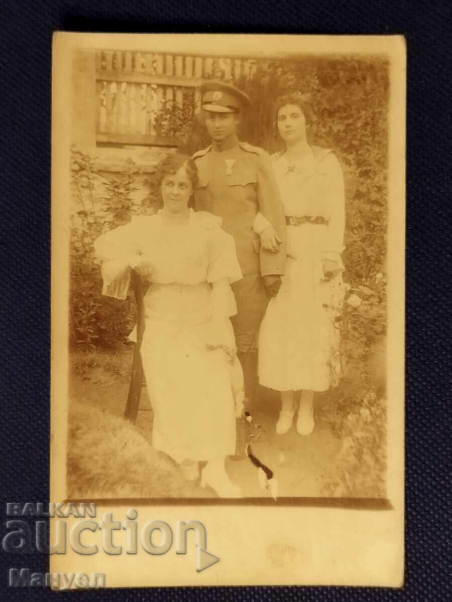 Μοναδική παλιά στρατιωτική φωτογραφία! Υπολοχαγός γυναίκα βραβευμένη με παράσημο Μοναδική παλιά στρατιωτική φωτογραφία! Υπολοχαγός γυναίκα βραβευμένη με παράσημο