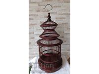 Παλιό κινέζικο ξύλινο κλουβί - χειροποίητο - σπάνιο μοντέλο