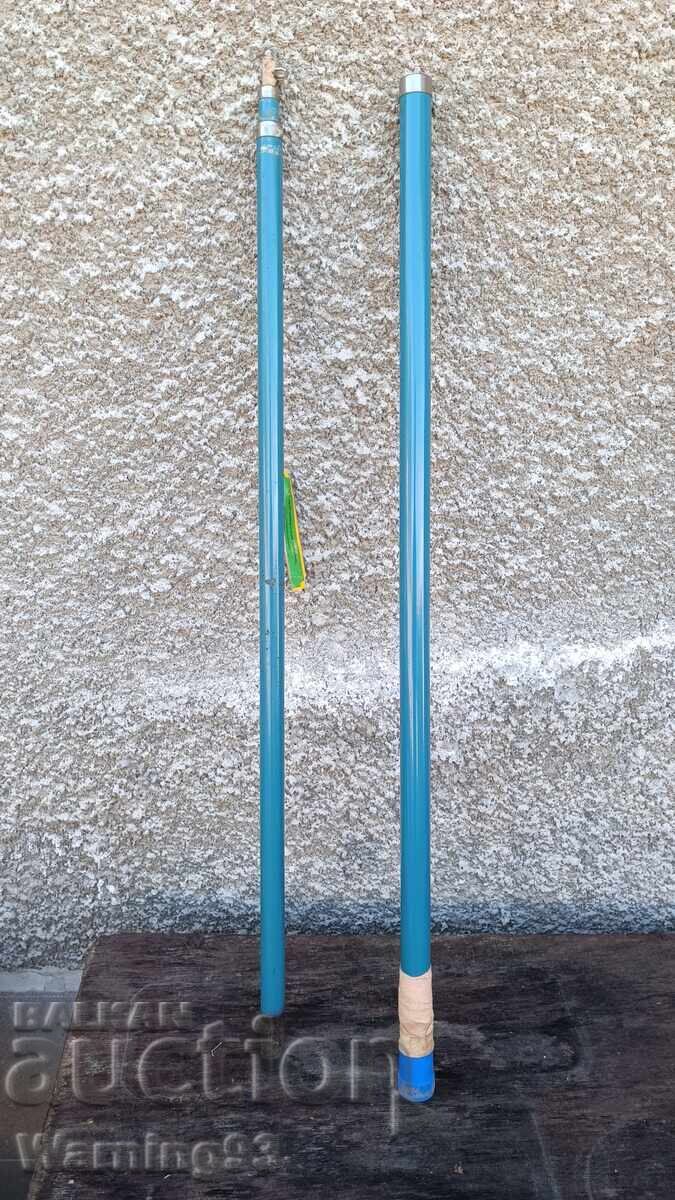 Old aluminum fishing rod - telescopic - 360cm Old aluminum fishing rod - telescopic - 360cm