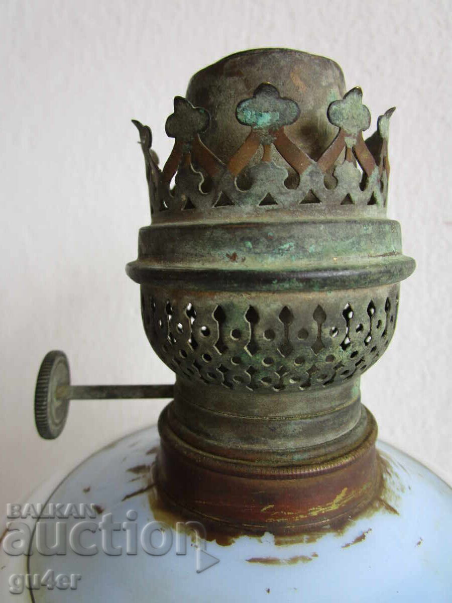 Аукцион ❌❌❌РЯДКА, РЪЧНО РИСУВАНА ГАЗЕНА ЛАМПА, КРАЯ НА 19-ти ВЕК❌❌❌