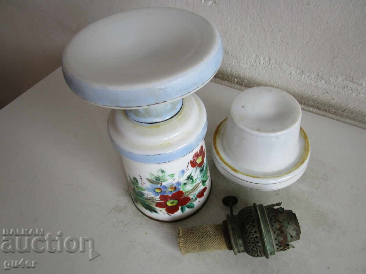 ❌❌❌RARĂ, LAMPA DE GAZ PICTATĂ MANUAL, SFÂRȘITUL SECOLULUI AL 19-LEA❌❌❌ - 7