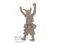 Sculptură în lemn KUKER lucrată manual, decor de perete