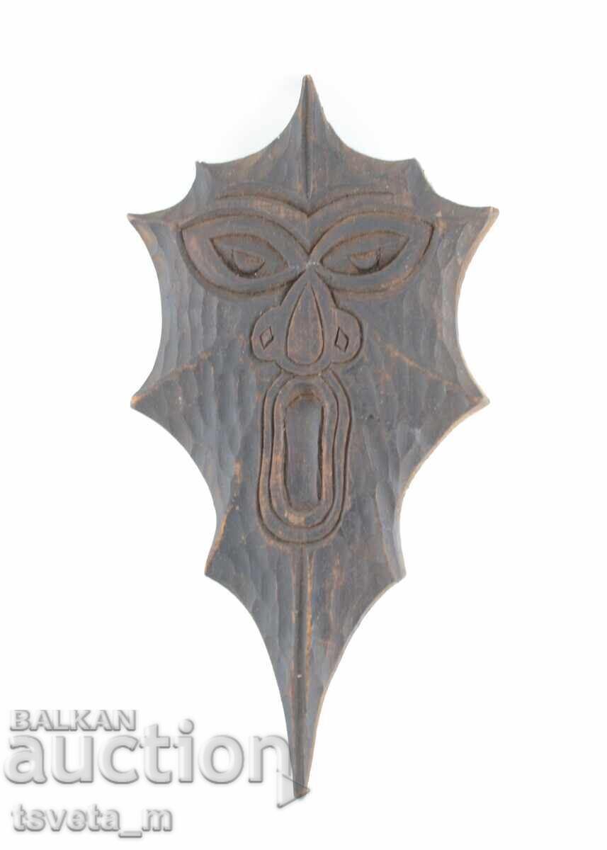 Sculptură în lemn KUKER lucrată manual, decor de perete Sculptură în lemn KUKER lucrată manual, decor de perete