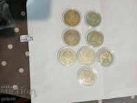 MONEDE COMEMORATIVE BULGARIA - 5 lv. - 8 buc. - 68 lv