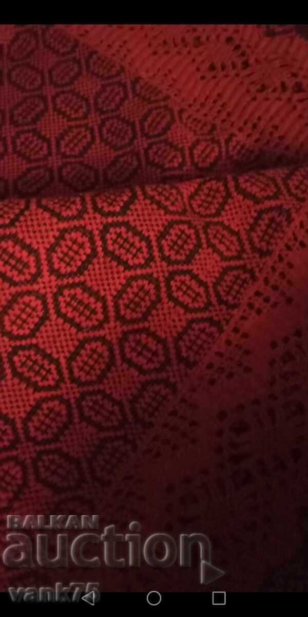 Hand-woven wool rug, 100 percent wool